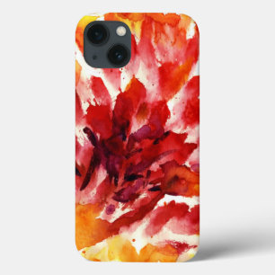 Abstract floral watercolor paintings 5 iPhone 13 case