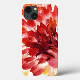 Abstract floral watercolor paintings 5 iPhone 13 case