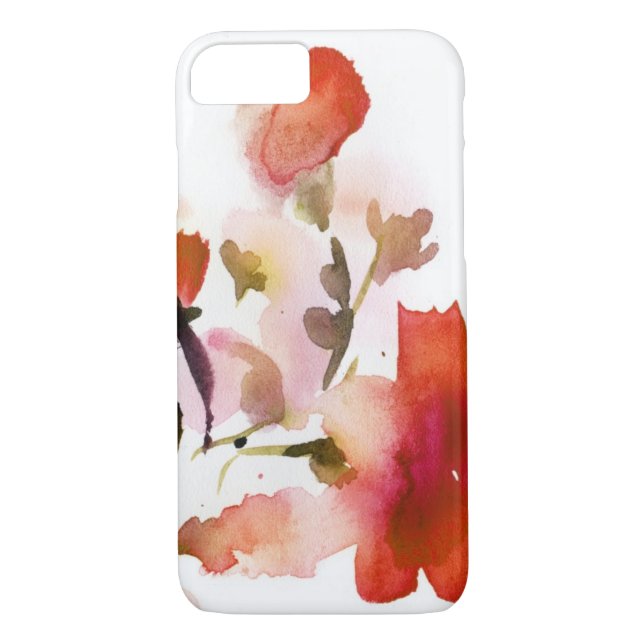 Abstract floral watercolor paintings Case-Mate iPhone case (Back)