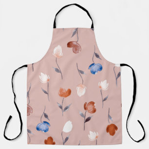 Abstract Floral Watercolor: Pastel Seamless. Apron