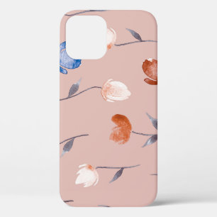 Abstract Floral Watercolor: Pastel Seamless. iPhone 12 Case