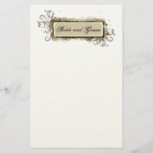 Abstract Floral Wedding Stationery