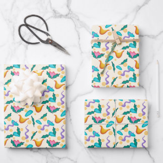 Abstract Floral Wrapping Paper