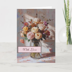 Abstract Florals Greeting Card
