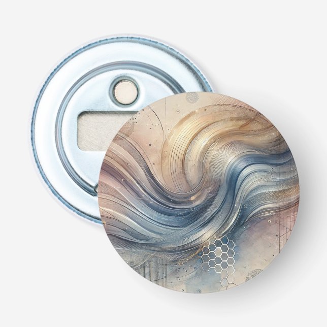 Abstract Flow Bottle Opener (Front)