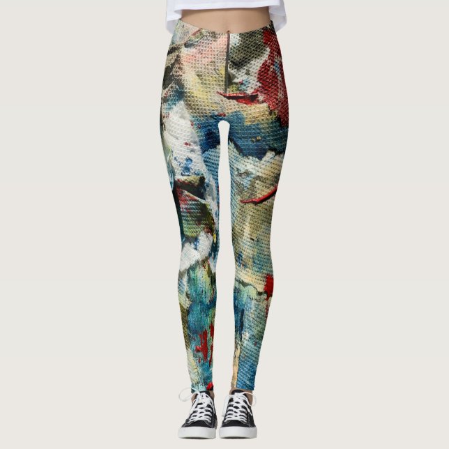 Abstract Flow Leggings (Front)