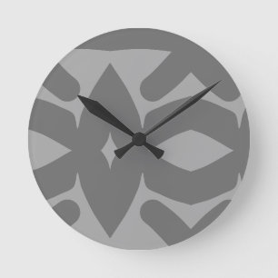 abstract flow round clock