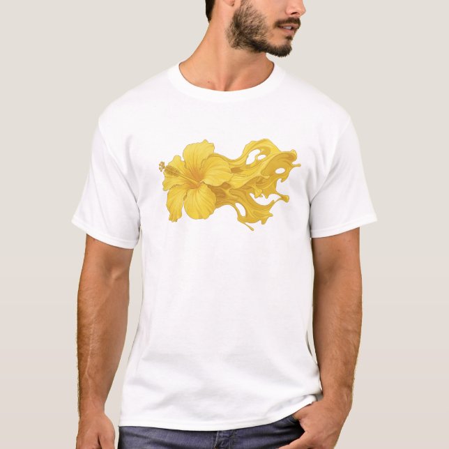 ABSTRACT FLOWER 8 Artistic Print Tee (Front)