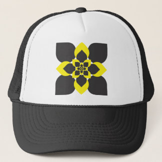 Abstract flower arabesque trucker hat
