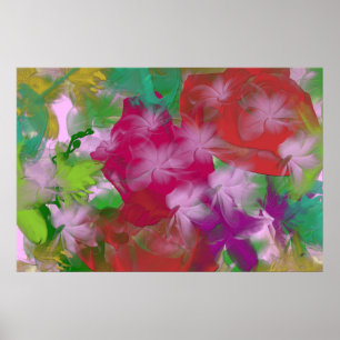 Abstract Flower Art Canvas Print