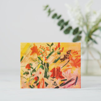 Abstract Flower Art Card