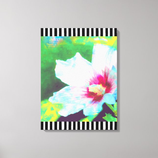 Abstract Flower Bloom Canvas Wall Art (Front)