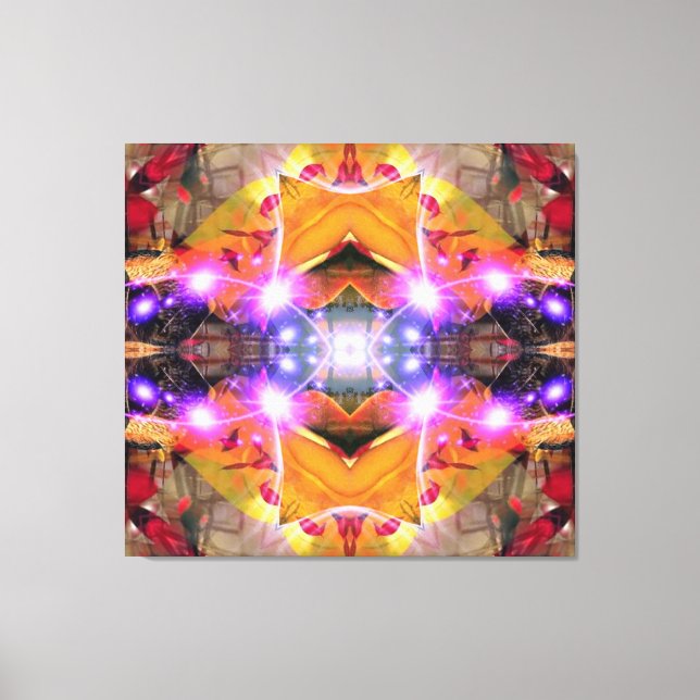 Abstract Flower Canvas Print (Front)