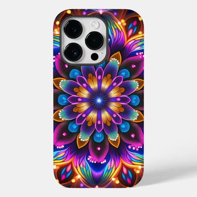 Abstract Flower Case-Mate iPhone Case (Back)