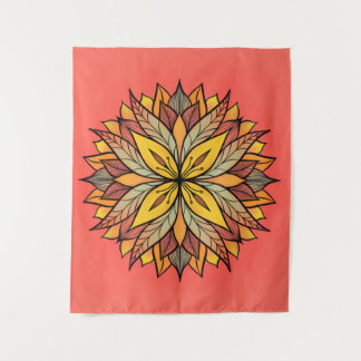 Abstract Flower Colourful Floral Tapestry