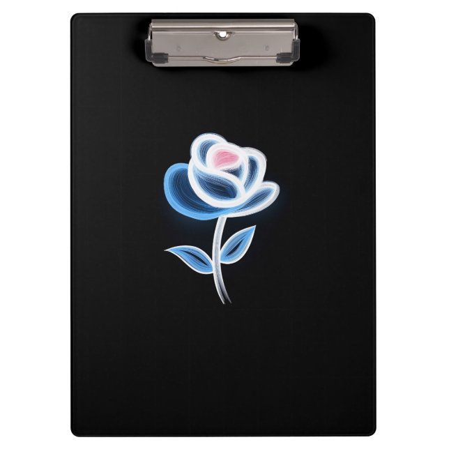 Abstract Flower Design Clipboard (Front)