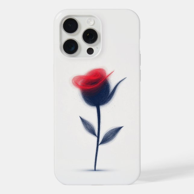 Abstract Flower Design iPhone Case (Back)