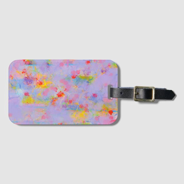 Abstract Flower Dream Luggage Tag (Front Horizontal)