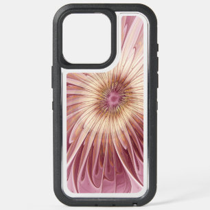 Abstract Flower Fractal Art & Shades of Burgundy