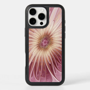 Abstract Flower Fractal Art & Shades of Burgundy