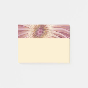 Abstract Flower Fractal Art & Shades of Burgundy Post-it Notes