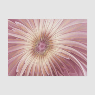 Abstract Flower Fractal Art & Shades of Burgundy Tissue Paper