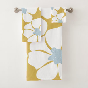 Abstract Flower Glam #4 #decor #art Bath Towel Set