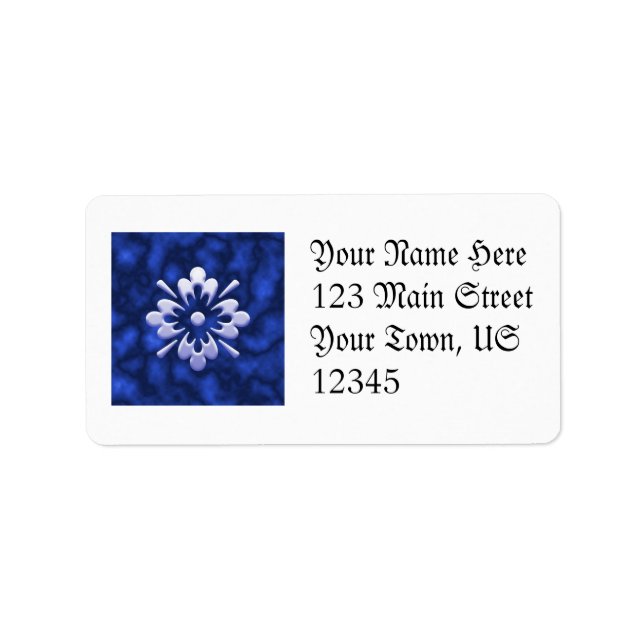 Abstract Flower Label (Front)