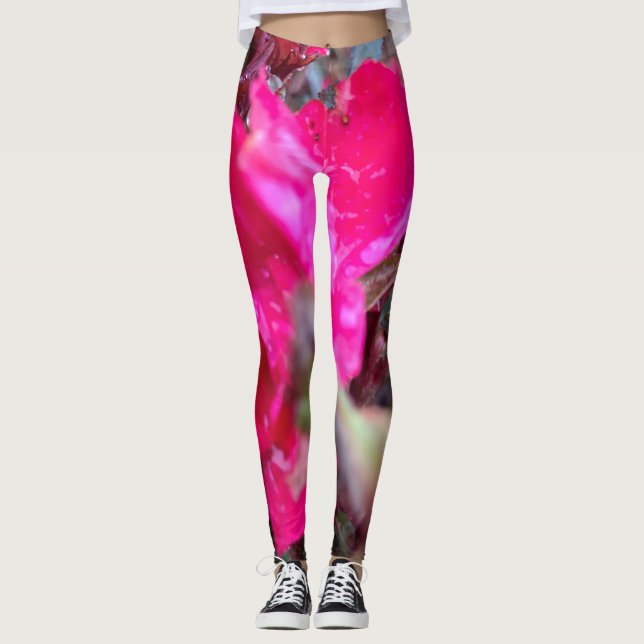Abstract flower leggings (Front)