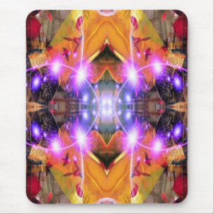 Abstract Flower Mouse Mat