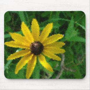Abstract Flower Mouse Mat