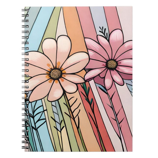Abstract flower notbook notebook (Front)