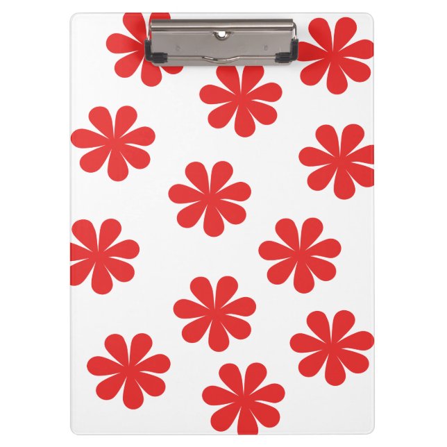 Abstract flower pattern  clipboard (Front)