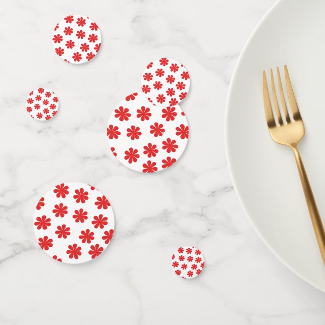 Abstract Flower Pattern  Confetti (Group)