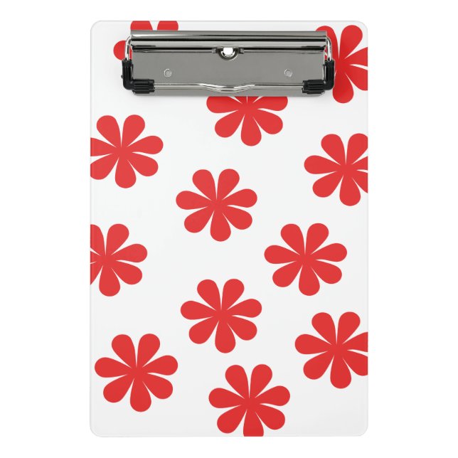 Abstract flower pattern  mini clipboard (Front)