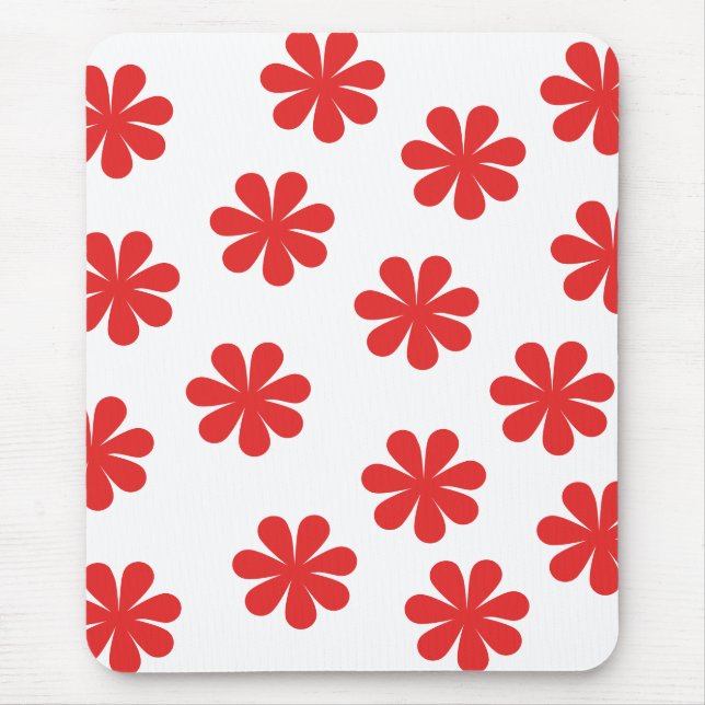 Abstract flower pattern  mouse mat (Front)