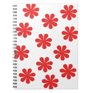Abstract flower pattern notebook
