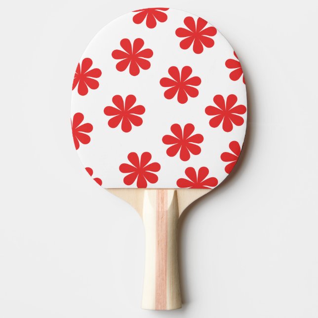Abstract Flower Pattern  Ping Pong Paddle (Front)
