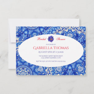 Abstract Flower Petals-3x5Bridal Shower Invitation