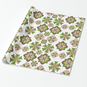 Abstract flower seamless pattern wrapping paper