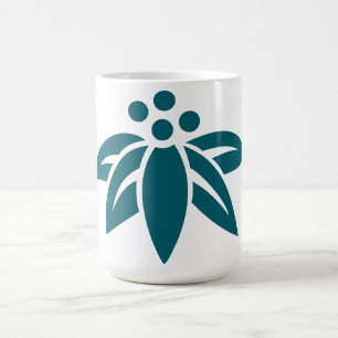 Abstract Flower Silhouette Coffee Mug