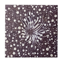 Abstract Flower Tile