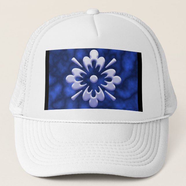Abstract Flower Trucker Hat (Front)