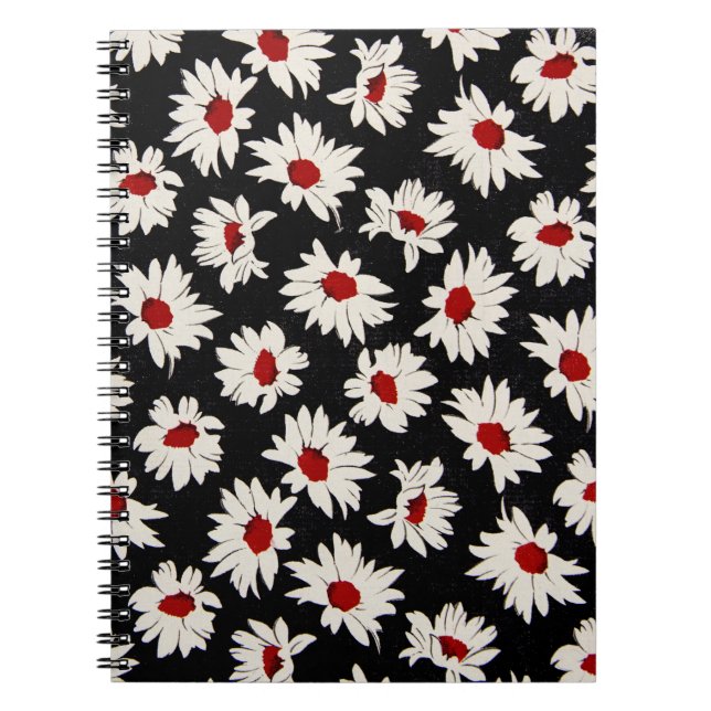Abstract flowers, an artsy watercolor pattern. notebook (Front)