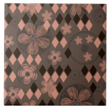 Abstract Flowers and Rhombuses