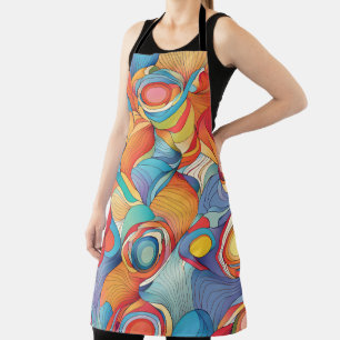 Abstract Flowers Apron