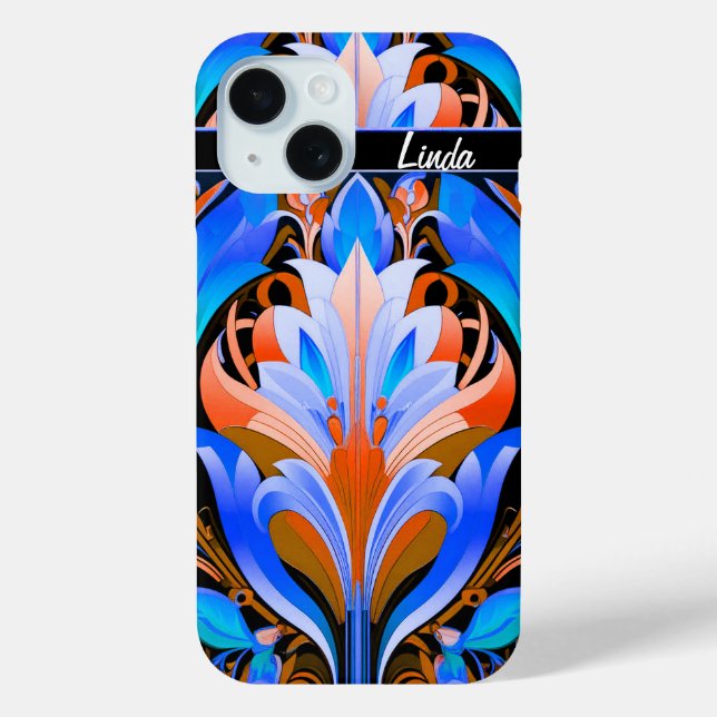 Abstract Flowers Art Nouveau Case-Mate iPhone Case (Back)