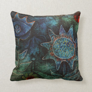 Abstract Flowers At Night Cushions