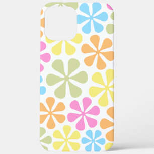 Abstract Flowers Bright Colour Mix iPhone 12 Pro Max Case