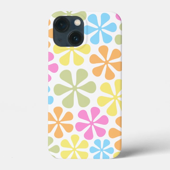 Abstract Flowers Bright Colour Mix Case-Mate iPhone Case (Back)